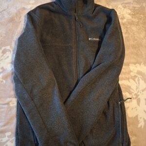 Columbia Charcoal Full-Zip Fleece Jacket